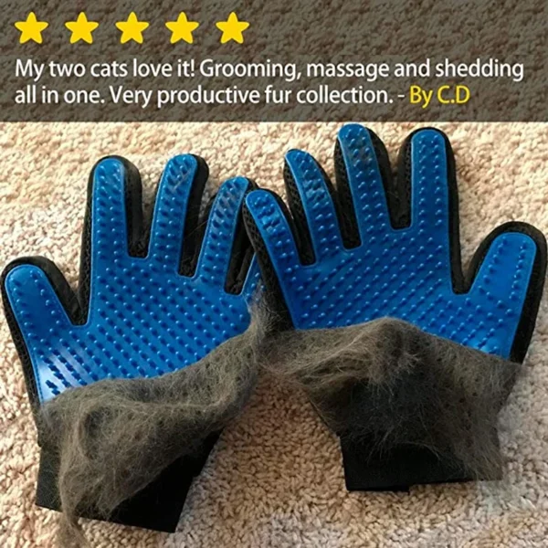 Pet Grooming Glove for Dogs & Cats – Silicone Brush Comb for Hair Removal, Bathing & Cleaning| Dog brush| Cat Brush| - Image 5